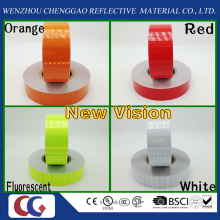 Fita reflexiva nova da visibilidade do PVC da visão com o filme de cristal da estrutura para muitas cores
